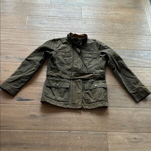 Banana Republic Olive Utility Jacket with Belt